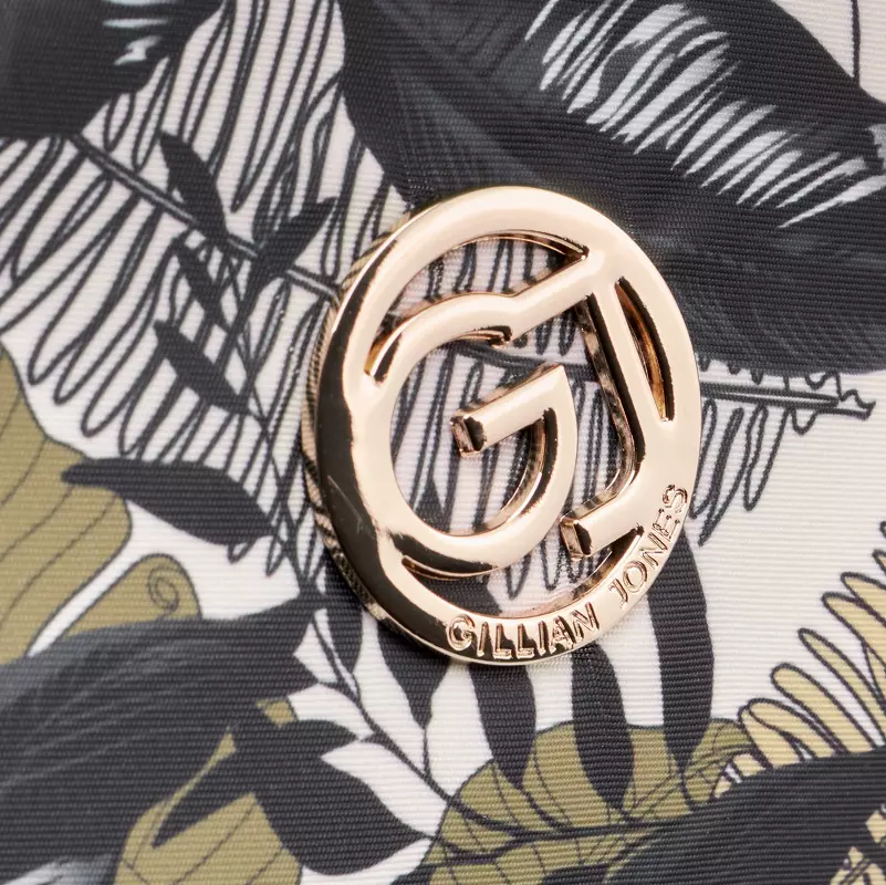 Gillian Jones Travel Clutch - Leaf Print 10008-19 4 Gillian Jones Travel Clutch - Leaf Print 10008-19 - Billede 4