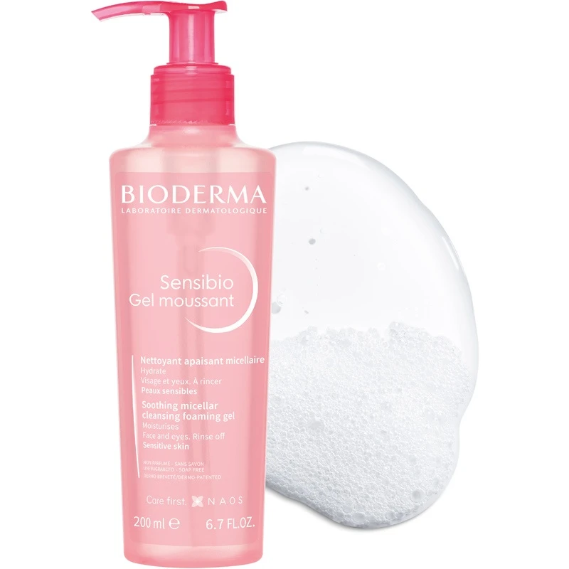 Bioderma Sensibio Gel Moussant Cleansing Gel 200 Ml 2 Bioderma Sensibio Gel Moussant Cleansing Gel 200 Ml - Billede 2