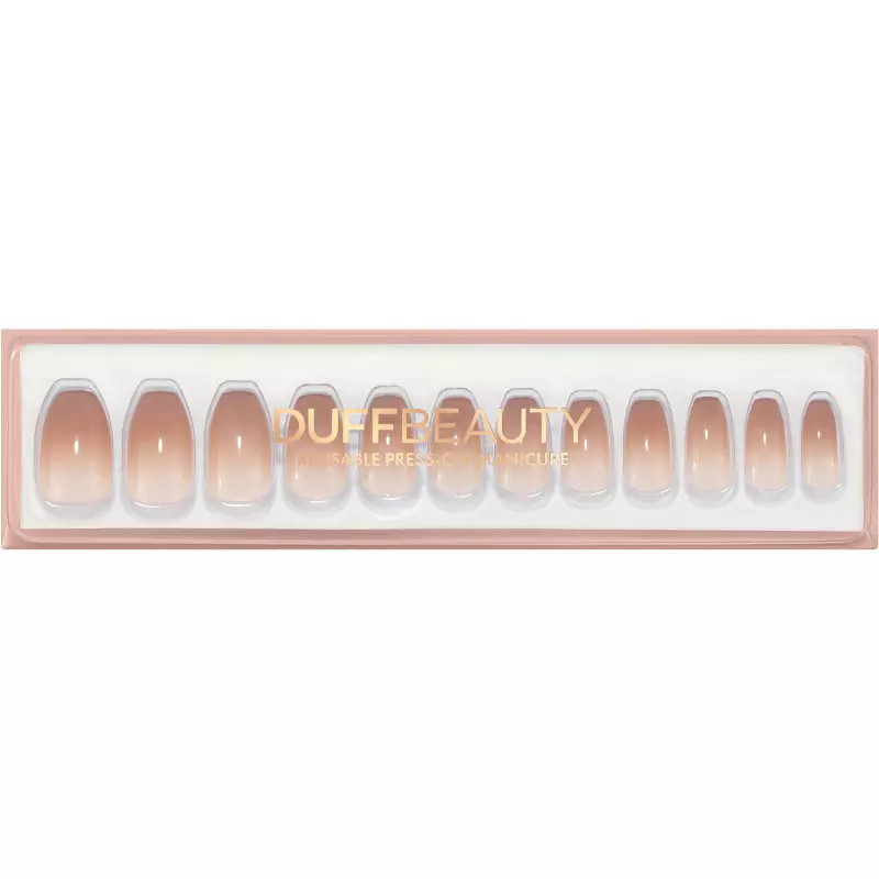 DUFFBEAUTY Reusable Press-On Manicure Nails - Nude Ombre 2 DUFFBEAUTY Reusable Press-On Manicure Nails - Nude Ombre - Billede 2