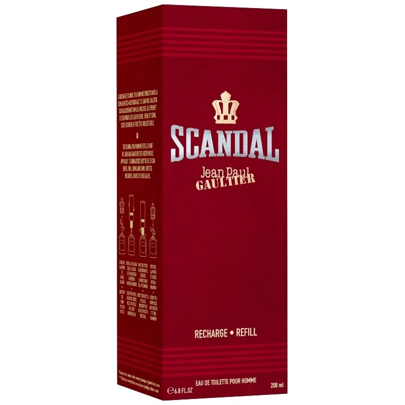 Jean Paul Gaultier Scandal Him Refill EDT 200 Ml 2 Jean Paul Gaultier Scandal Him Refill EDT 200 Ml - Billede 2