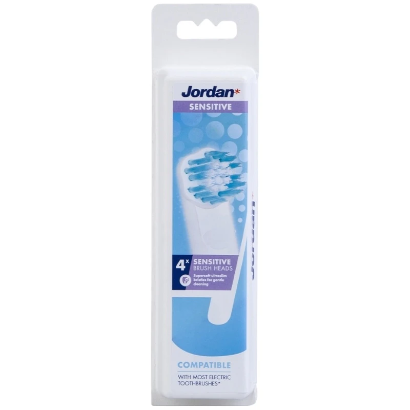 Jordan Sensitive Brush Heads 4 Pieces 1 Jordan Sensitive Brush Heads 4 Pieces