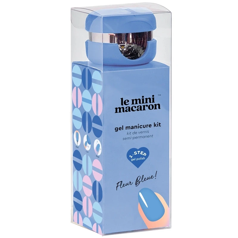 Le Mini Macaron Gel Manicure Kit - Fleur Bleue 2 Le Mini Macaron Gel Manicure Kit - Fleur Bleue - Billede 2