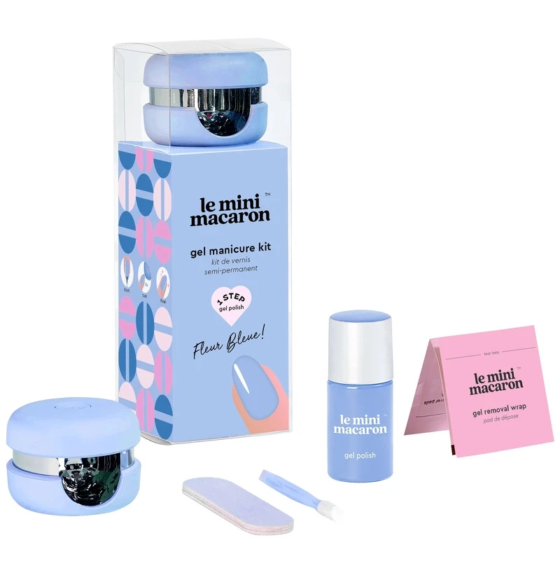 Le Mini Macaron Gel Manicure Kit - Fleur Bleue 10 Le Mini Macaron Gel Manicure Kit - Fleur Bleue - Billede 10