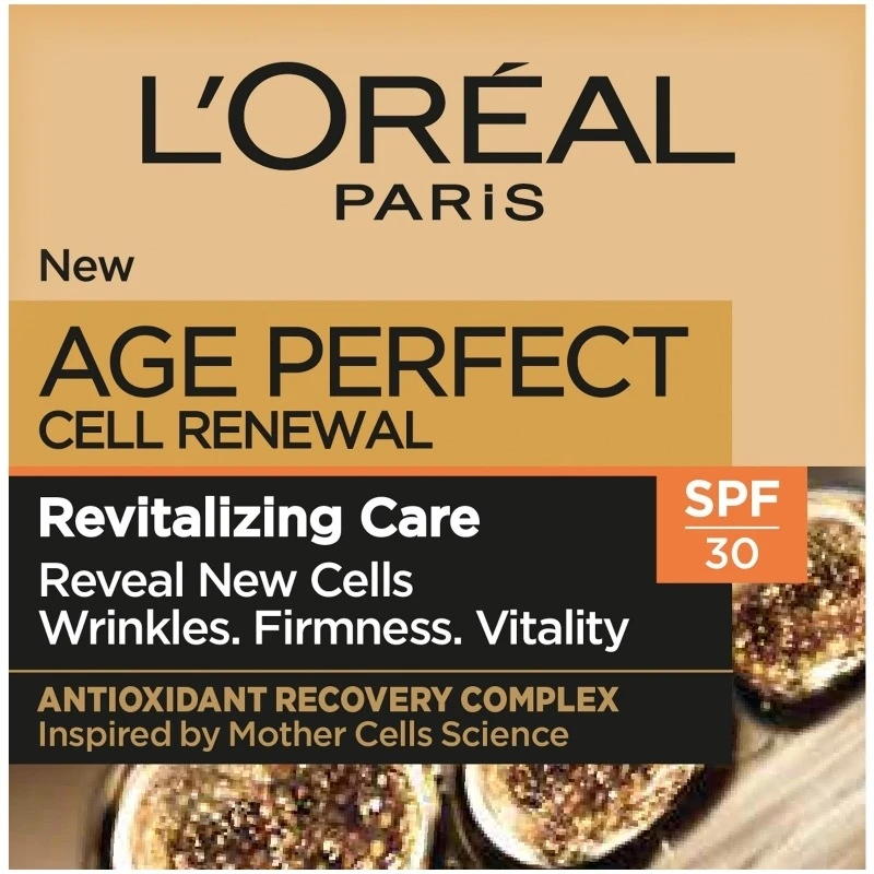 L’Oréal Paris L'Oréal Paris Age Perfect Cell Renewal Day Cream SPF 30 - 50 Ml 2 L’Oréal Paris L'Oréal Paris Age Perfect Cell Renewal Day Cream SPF 30 - 50 Ml - Billede 2
