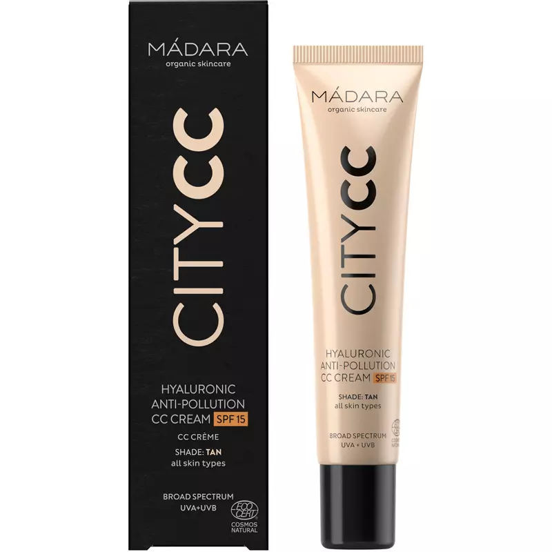 Madara MÁDARA CITY CC Hyaluronic Anti-pollution CC Cream SPF 15 - 40 Ml - Tan 2 Madara MÁDARA CITY CC Hyaluronic Anti-pollution CC Cream SPF 15 - 40 Ml - Tan - Billede 2