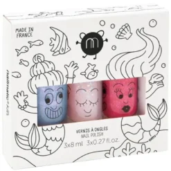 Nailmatic Kids Nail Polish Set 3 X 8 Ml - Mermaid