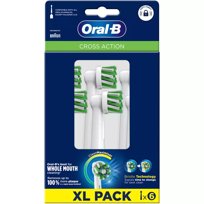 Oral B Oral-B Cross Action Brush Heads 6 Pieces 1 Oral B Oral-B Cross Action Brush Heads 6 Pieces