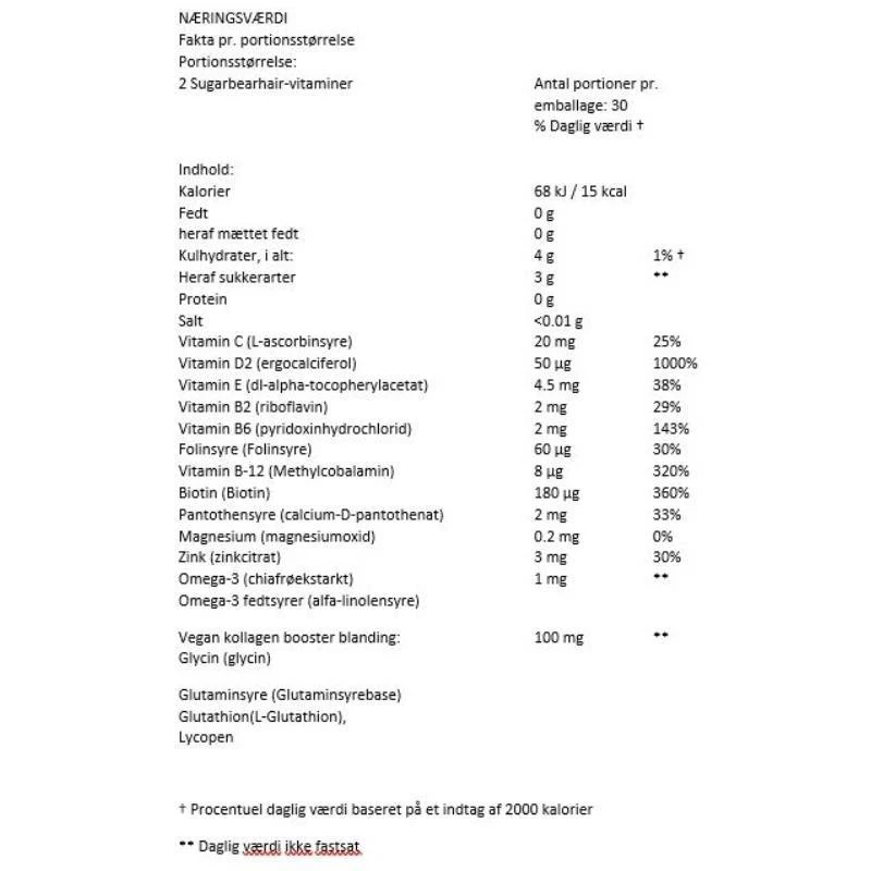 Sugarbearhair Women's Multi Vitamins 60 Pieces 3 Sugarbearhair Women's Multi Vitamins 60 Pieces - Billede 3