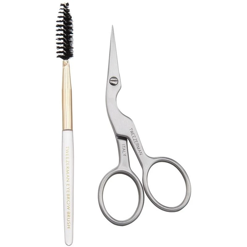Tweezerman Brow Shaping Scissors & Brush 1 Tweezerman Brow Shaping Scissors & Brush
